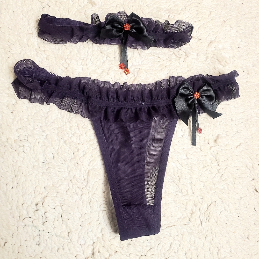 Purple and Black Intimates